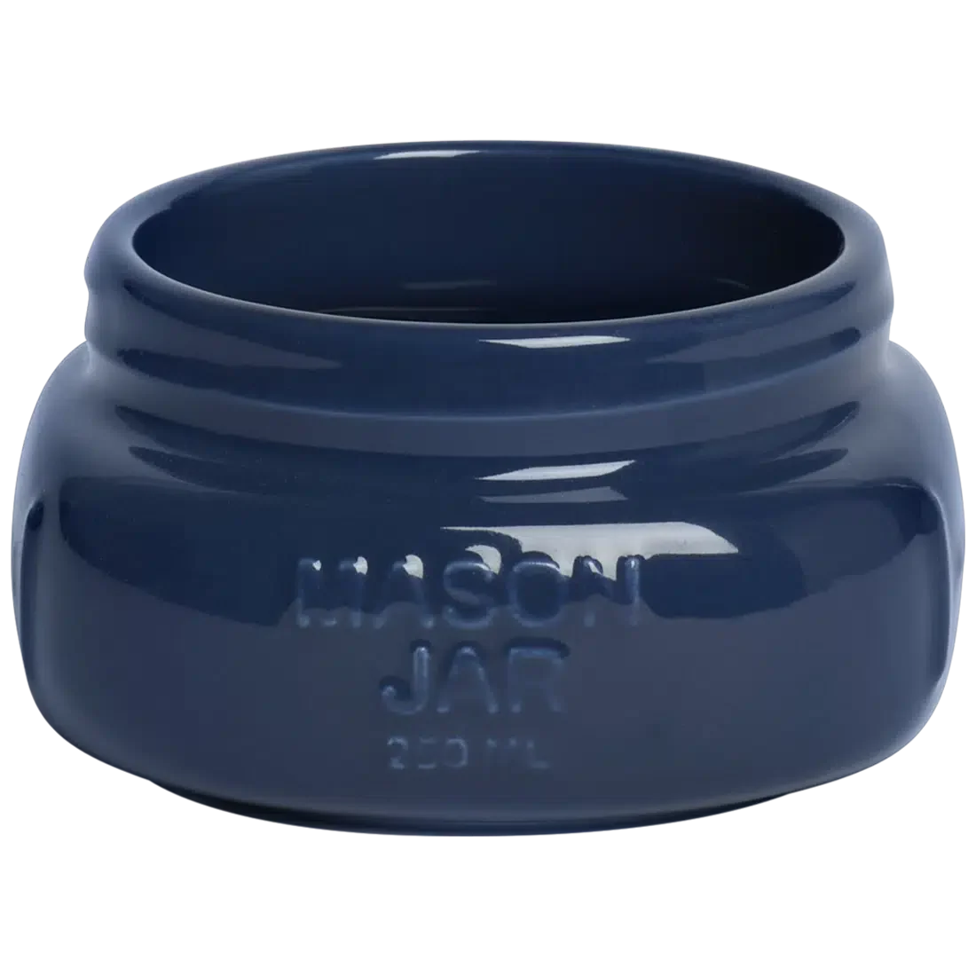 FARMERS MARKET - SHORT/WIDE MASON JAR - INDIGO (8OZ) - Image 3
