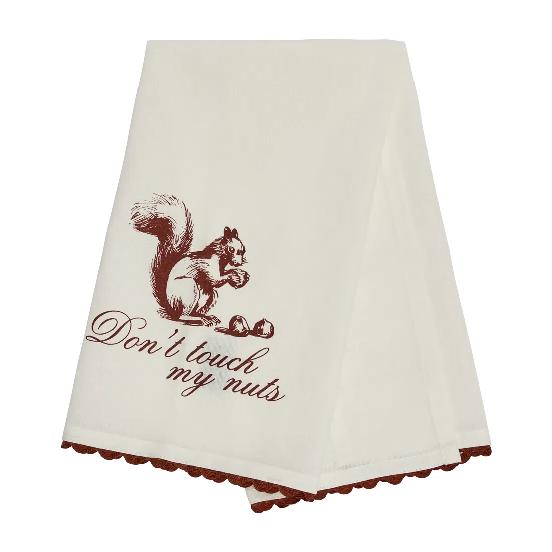 PLEASANTRIES - DON'T TOUCH MY NUTS TEA TOWEL - Image 3