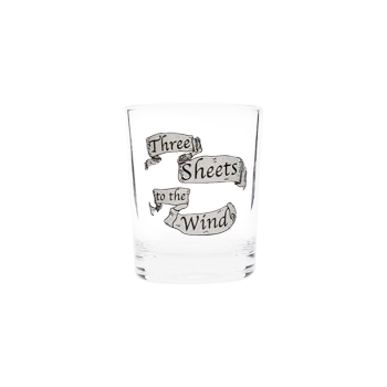 THREE SHEETS TO THE WIND SHOT GLASS (3.38OZ)