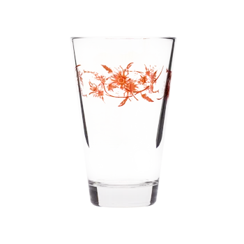 VINTAGE FLOWER JUICE GLASS (12.25OZ)